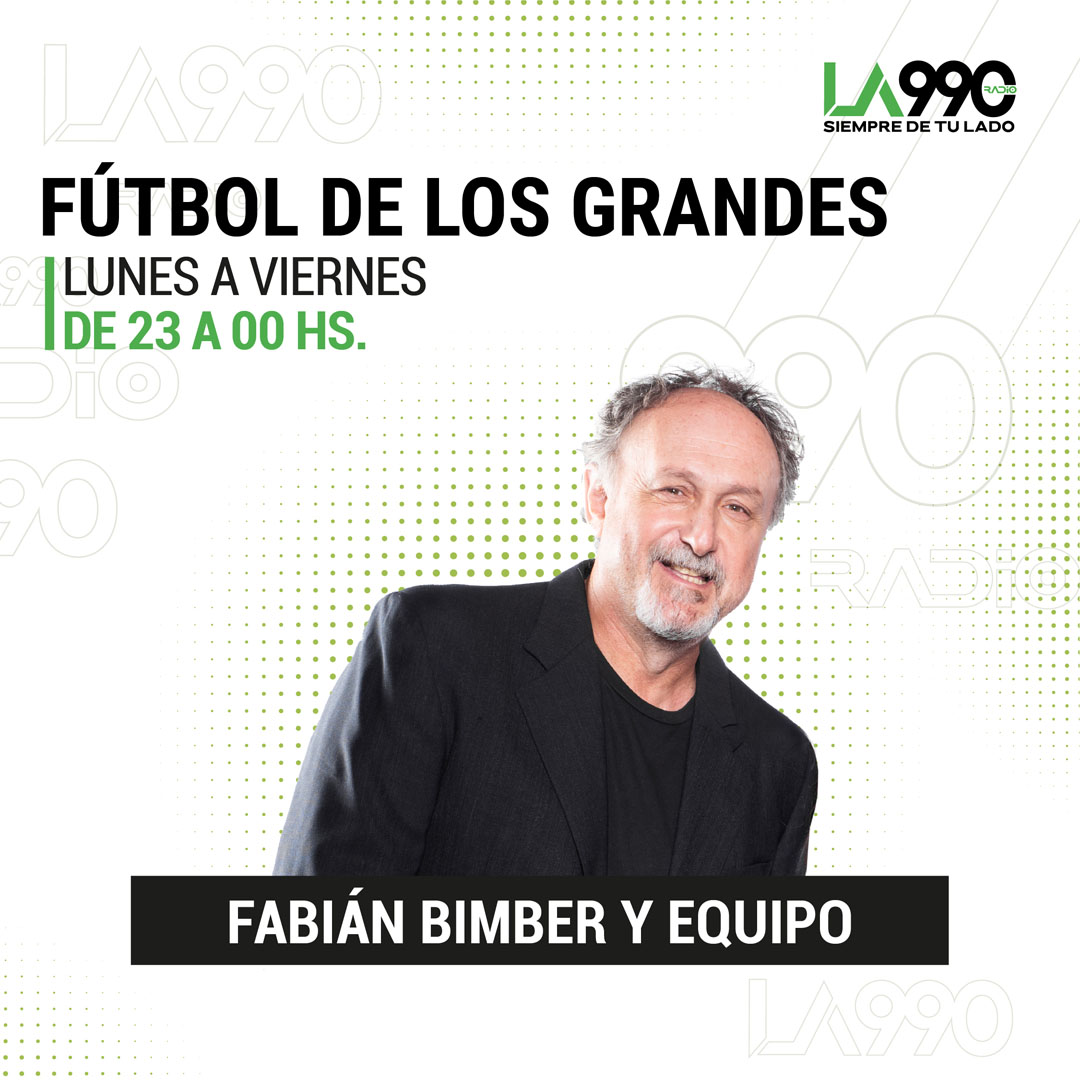 📻 Todo lo que tenes que saber sobre los partidos en #FutbolDeLosGrandes, con Fabián Bimber (<a href="/fbimber/">Fabián Bimber</a>)

👉 De lunes a viernes a las 23hs. 

📲 Te leemos al 113828 0990

💻 Escuchanos en la web la990.com.ar

#LA990, siempre de tu lado.