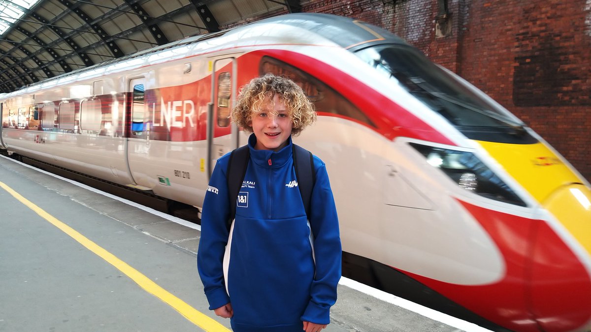 Ronnie travelling with <a href="/LNER/">London North Eastern Railway</a> going to @MBWorldUK ❤