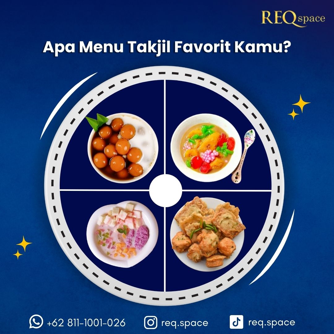 reqspace_id's tweet photo. Gak kerasa ya kita sudah memasuki pertengahan Ramadan. Nah selama bulan Ramadan ini, kalian punya menu takjil favorit gak nih?
Yuk share menu takjil favorit kalian di komentar!
#coworkingspace #coworkingspacejakarta #virtualofficejakarta #menutakjil #takjil #reqspace https://t.co/BH4OyKE7lJ