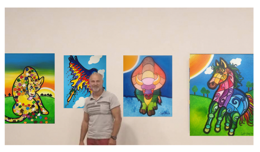 CARLOS_LACAL's tweet photo. #MAÑANASARGENTINAS @C5N 
Desde tempranito con el arte y acompañado por ustedes.
Muchas Gracias!!! 😃
Carlos Lacal Arte https://t.co/UsDv1iOmb9