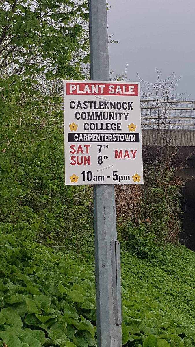 Our postering teams have been busy putting up our brand new Plant Sale posters over Easter weekend - don't they look great? A big thanks to Brian, Donal, Frank and Terry. #CCCPlantSale