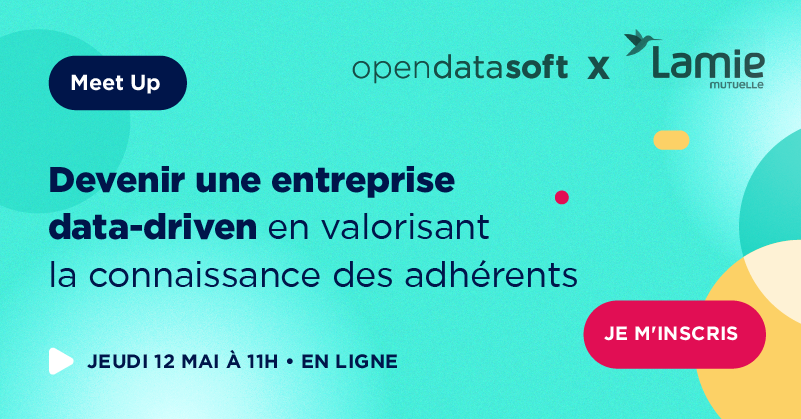 huwise_fr's tweet photo. 🗓 [MEET UP OPENDATASOFT] Rendez-vous le jeudi 12 mai à 11h pour écouter le témoignage de Lamie Mutuelle !
🥇 Leur défi : proposer à leurs collaborateurs et partenaires un accès simplifié et une expérience immédiate de la donnée
Pour s'inscrire 👉 https://t.co/NtNfs6bQfN https://t.co/FLej1xfwuL