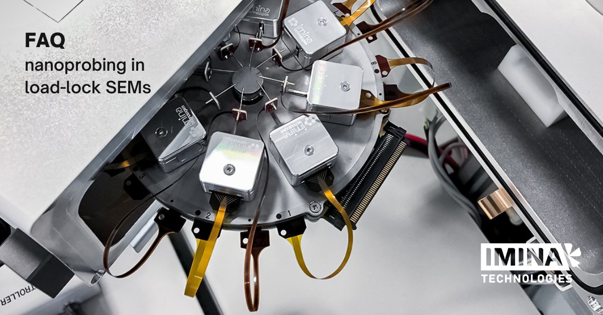 Is <a href="/imina_tech/">Imina Technologies SA</a> #nanoprobing platform compatible with a load-lock SEM?

Yes.

Our load-lock platform comes in two sizes that fit up to 4 or 8 robots and it does not affect SEM operation when the nanoprobers are not in use.

More details:
lnkd.in/gCsdEqJe

#Physics #phdchat
