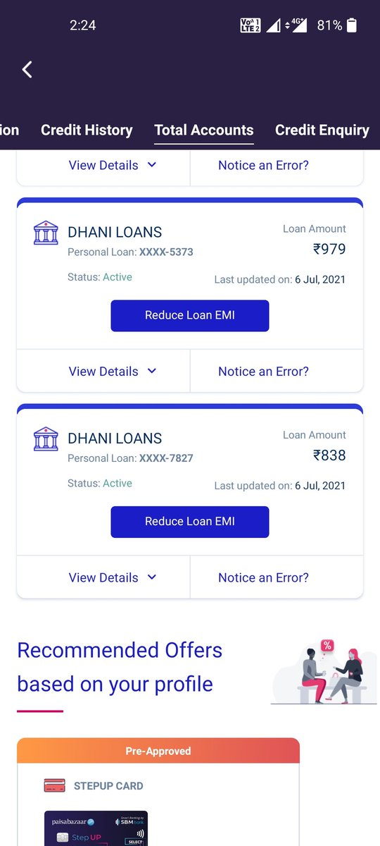 hemanth_aph's tweet photo. @dhanicares how many times I wanna tell u regarding this it's effect my CIBIL wt the fuck @dhanicares plz close the account @CIBIL_Official guys don't take any loans from dhani #fraud #dhani #frauddhaniapp https://t.co/PN20JXPWrc