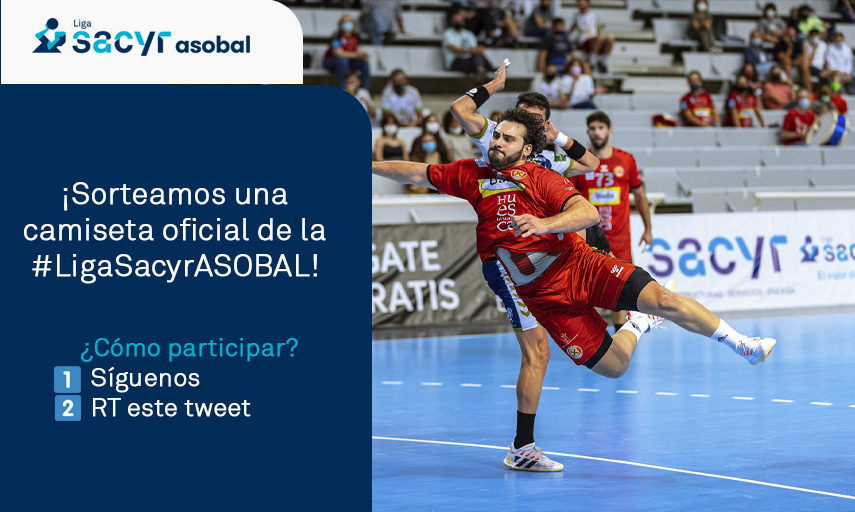 SomosSacyr's tweet image. 👏🏻¡¡SORTEO!!👏🏻

Celebramos que esta semana disfrutaremos de 2️⃣ jornadas de la #LigaSacyrASOBAL sorteando una CAMISETA OFICIAL del equipo @ASOBAL que tú elijas

¿Cómo participar?
1️⃣Síguenos
2️⃣RT este tweet

🍀 ¡Suerte!

Fin del sorteo👉🏻viernes 22/04

Bases ow.ly/Pfv150IMcF7