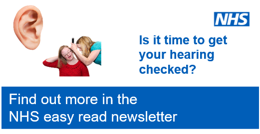 NHSAbility's tweet photo. Do your ears need to be checked? Find out more in the latest NHS easy read newsletter. 

https://t.co/XZjsuscU2m 

#LearningDisability #EasyRead #NHS #EarHealth #Hearing https://t.co/N3qG0NCC8M