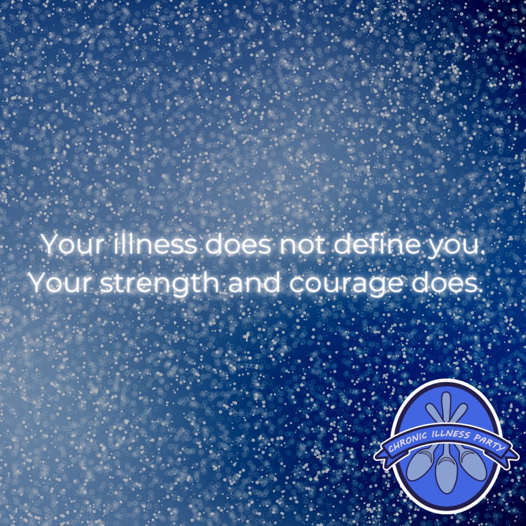 PartyChronic's tweet image. Your illness does not define you! 👌#breakthestigma #jointheparty #chronicillness #chronicillnessparty