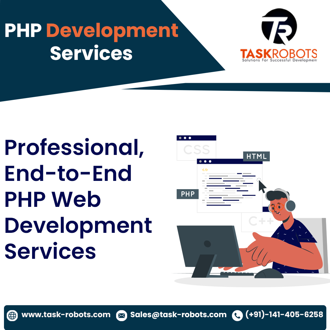 taskrobots's tweet image. Our professional end-to-end PHP web development service will help you to make your website user-friendly and attractive.
Call us today at (+91)-141-405-6258 for a free consultation.

#phpdevelopment #taskrobots #webdevelopment #websitedevelopment #businesswebsite #phpdeveloper