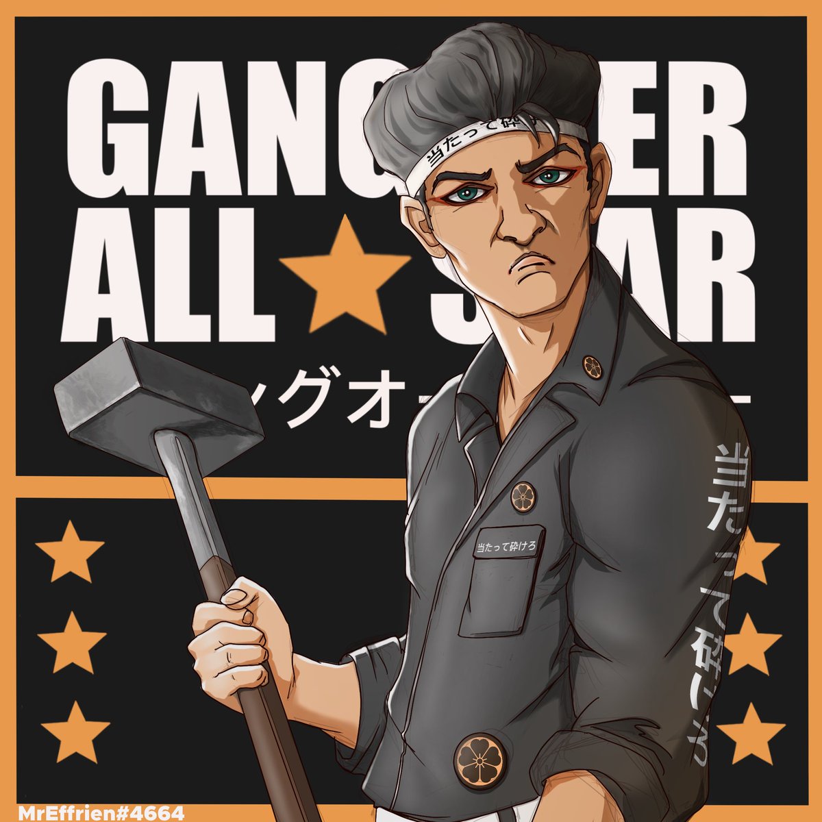 donnyeffrien's tweet photo. When I read that @jokerspite liked Ryuji &amp; Furyo’s Honor so much that he wanted to buy it from OS I decided to draw him so that he can have a version of Furyo, I hope you like it sir! This is my 5th Art for @gangsterallstar @0xInuarashi @0xRimuru_eth @gronkwizard  #GASisWATCHING https://t.co/xBd5V1rFvD