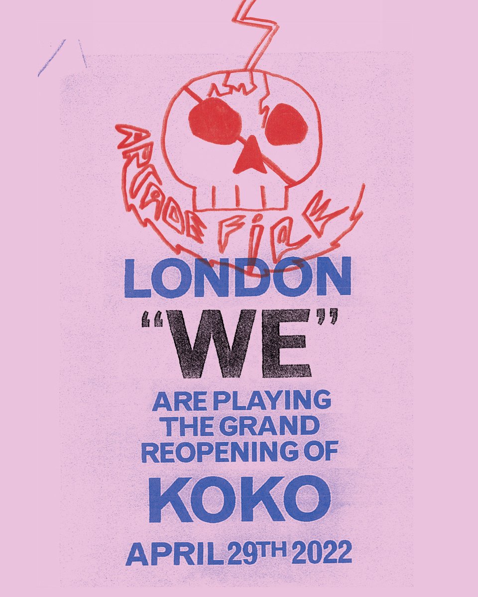 KOKO
LONDON
29TH APRIL

Pre-order ‘WE’ from our official U.K. store before Wednesday 20th April 4pm BST to get priority access to pre-sale starting Thursday 21st April 10am BST af.lnk.to/store