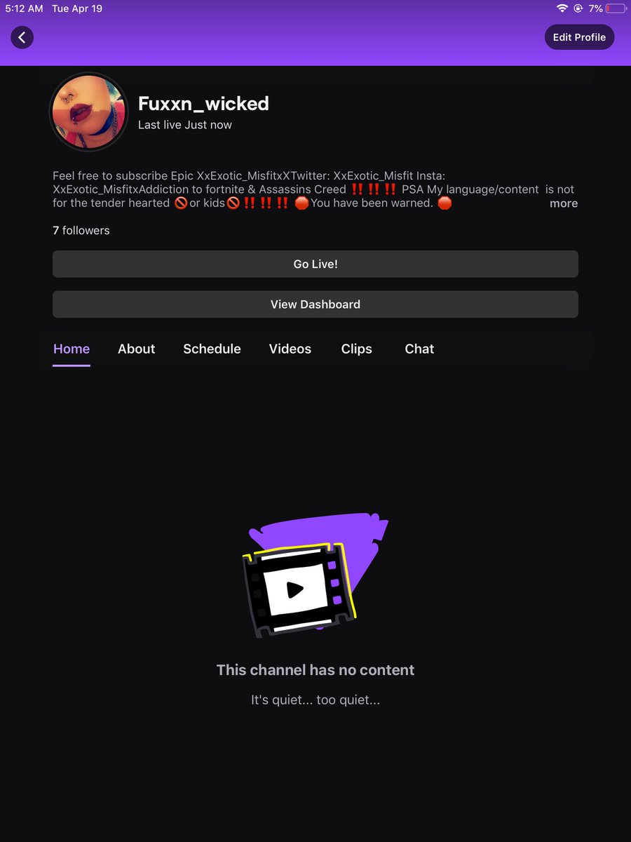 XxExotic_Misfit's tweet photo. Made social media’s and Twitch for my gaming account 🖤 https://t.co/KGwsXvPzMQ