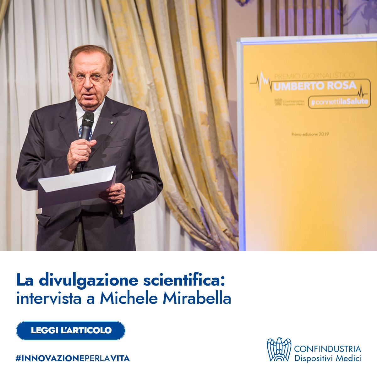 ConfindustriaDM's tweet photo. Sul nostro Blog, il Professor @mirabellamic, Presidente della Giuria del premio giornalistico “Umberto Rosa”, fa un bilancio su informazione e disinformazione medico-scientifica. Scopri l’articolo completo: https://t.co/BW8Q8gIjU8 
#ConnettiLaSalute https://t.co/sPS7PjZGy5