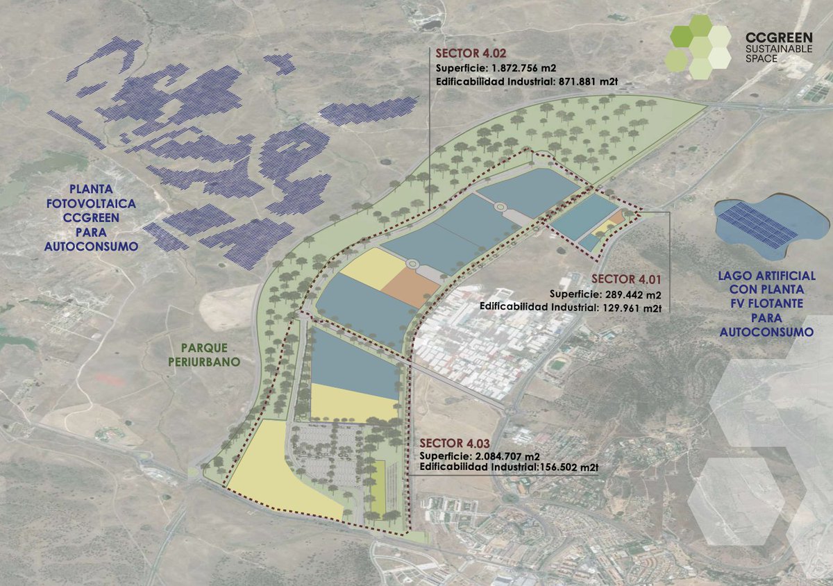 📣Un nuevo proyecto llega a #Caceres... ¿Qué es #CCGreen?

♻Es un proyecto eco-industrial que convertirá a #Extremadura en el mejor referente de una transición energética justa promoviendo el transporte, la movilidad y la actividad industrial en un entorno sostenible.