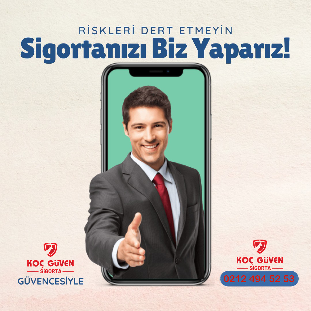 Riskleri Dert Etmeyin! 😨 Siz arkanıza yaslanın, #kocgüvensigorta güvencesi her zaman yanınızda! 😊
Mehmetakif Mah.2 Tolga Sok No: 14 / B
K.ÇEKMECE / İSTANBUL
BİZLERE 7/24 ULAŞABİLİRSİNİZ.
📲   Sigorta Fiyatı İçin
☎️   0212 494 52 53
📱     0507 788 55 55
📱     0545 494 52 53