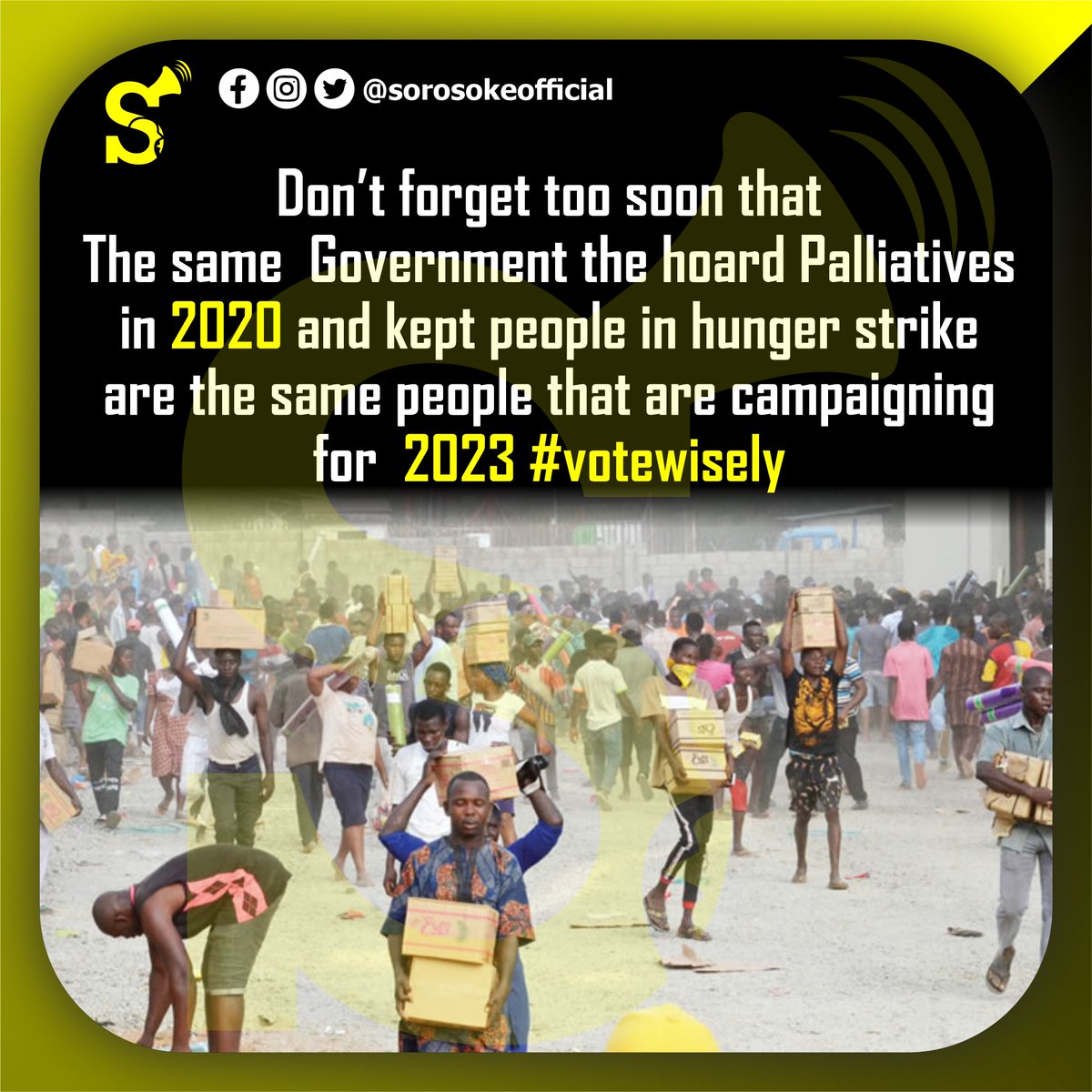 real_olawap's tweet photo. We too dey forget things easily in Nigeria, that's why Politicians are not ashamed of campaigning again despite their Failures.
#EndSARS #EndASUUStrikeNow #LekkiMassacre  Chrisland She's 13 At 21 #cowgirl Truth or Dare Likee Racksterli At 10 Mc Oluomo Parenting https://t.co/psQYy87MM6