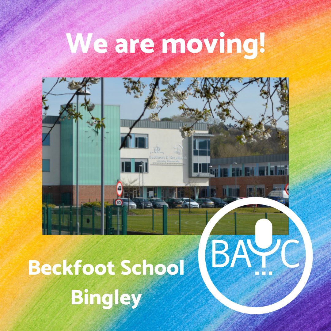 Very excited to announce our new home! Having outgrown our old space, we will now be rehearsing at <a href="/BeckfootSchool/">Beckfoot School</a>, Bingley. Thank you to staff at @EduLettings and <a href="/Dixons_Co/">Dixons Cottingley Academy</a> for having us for the last 3 years, and for looking after us so well.