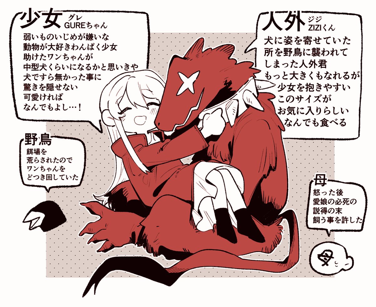 【創作】助けたワンちゃんがなんか違った話  2/2 #人外 