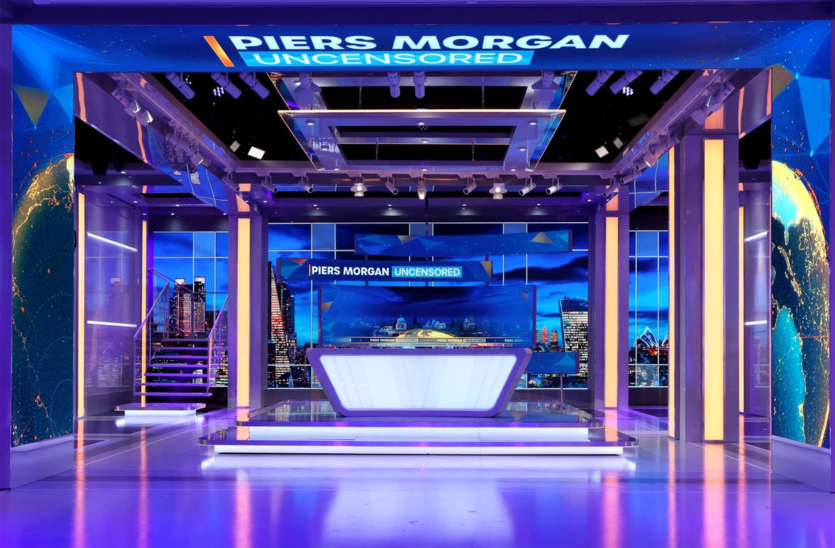 NewsUK's tweet image. Today we reveal details of the new state-of-the-art studios for @PiersUncensored, the flagship weeknight show launching on @TalkTV at 8pm on Monday 25 April. More here: news.co.uk/2022/04/news-u…