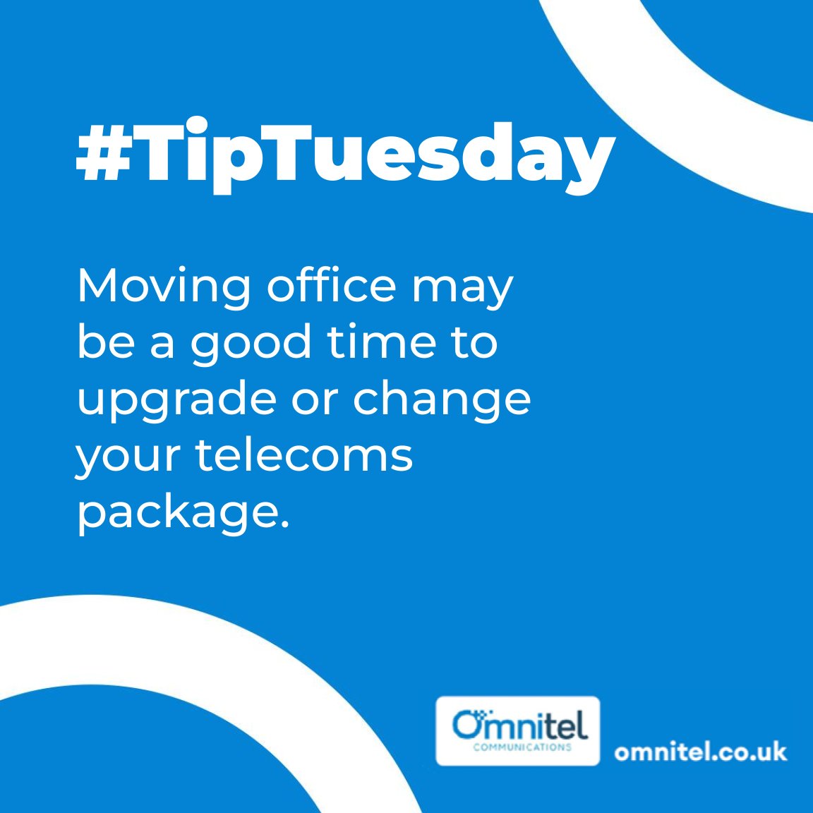It's #TipTuesday! Moving to a new office is a good time to upgrade or change your current package for a better price or something better suited. Contact us for our latest deals: omnitel.co.uk/get-in-touch/
#officetelecoms #businessbroadband #officemove #telecoms
