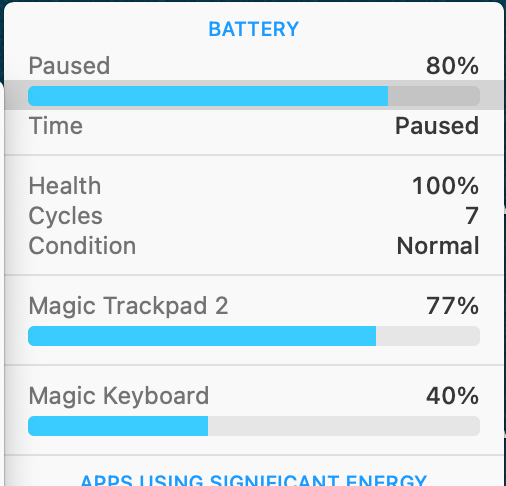 NickTeasey's tweet photo. @bjango hey, any possibility of getting Bluetooth mouse support in the battery menu? Would love so see it all in one place https://t.co/JuQbM40vOS