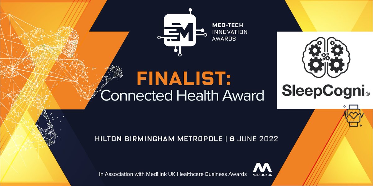 Very honoured to be shortlisted within the medical device industry at this years <a href="/medtechonline/">Med-Tech Insights</a>  Innovation Awards in the UK. <a href="/MedilinkUK/">Medilink UK</a> 

#sleep #insomnia #medtech