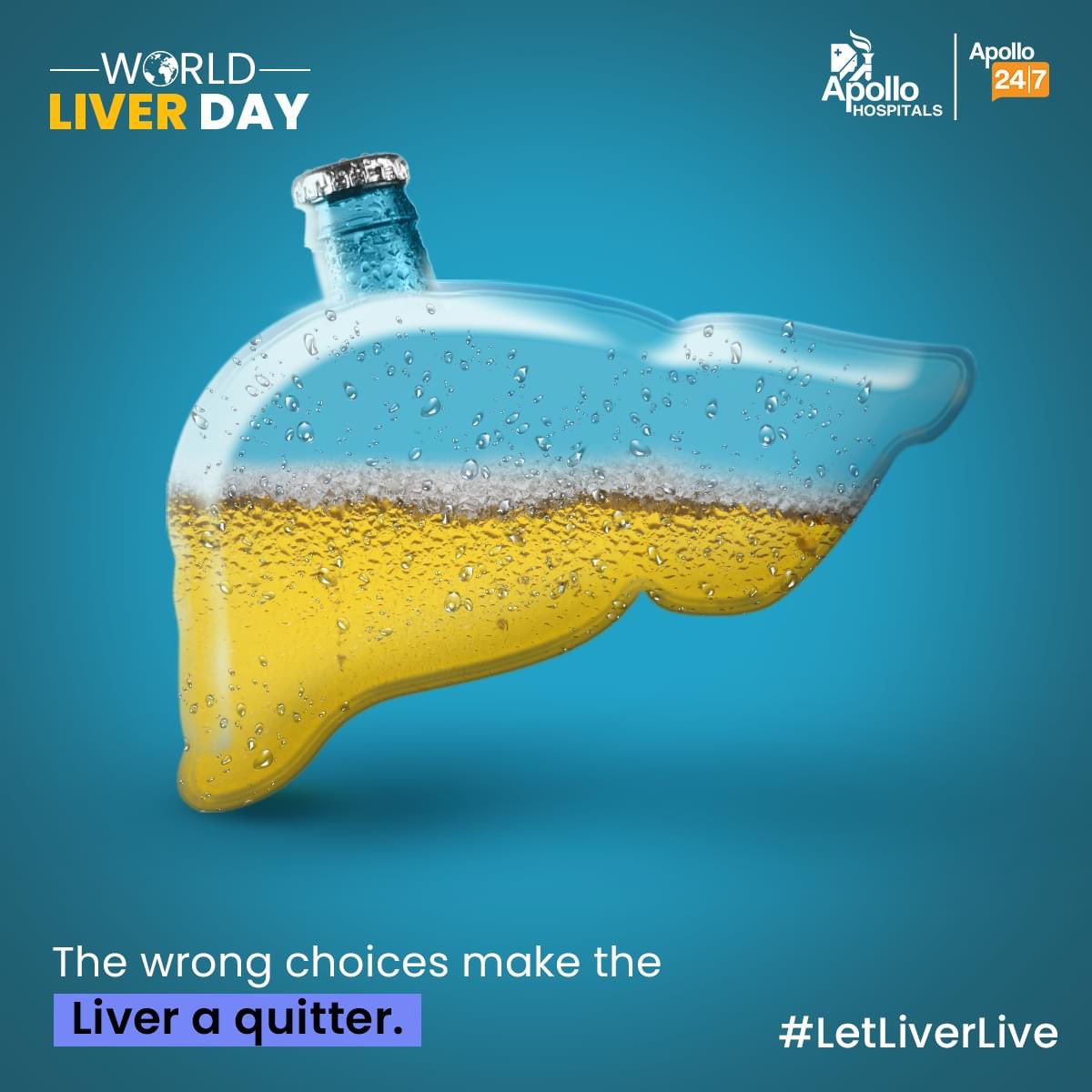 The liver is capable of regenerating itself. However, some liver cells die each time the liver filters substances like alcohol. Prolonged damage will reduce its ability to regenerate, causing serious and permanent damage. 
The choice is yours.
#LetLiverLive #WorldLiverDay