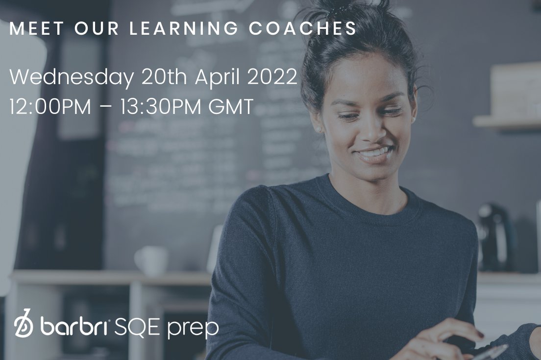BarbriSqe's tweet image. 📣 Don&apos;t forget about our online event tomorrow, where you&apos;ll get to meet our team of #LearningCoaches.

Discover how they support #BARBRI students through their courses and what advice they have for new students. 

Sign-up: hubs.ly/Q018kvY90

#lawcareers #SQEPrep