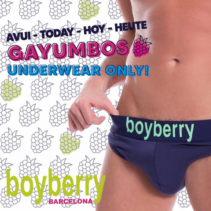 Hoy toca quedarse en gayumbos en boyberry… pensabas que se había acabado la fiesta?

#gaybcn #gaybarcelona