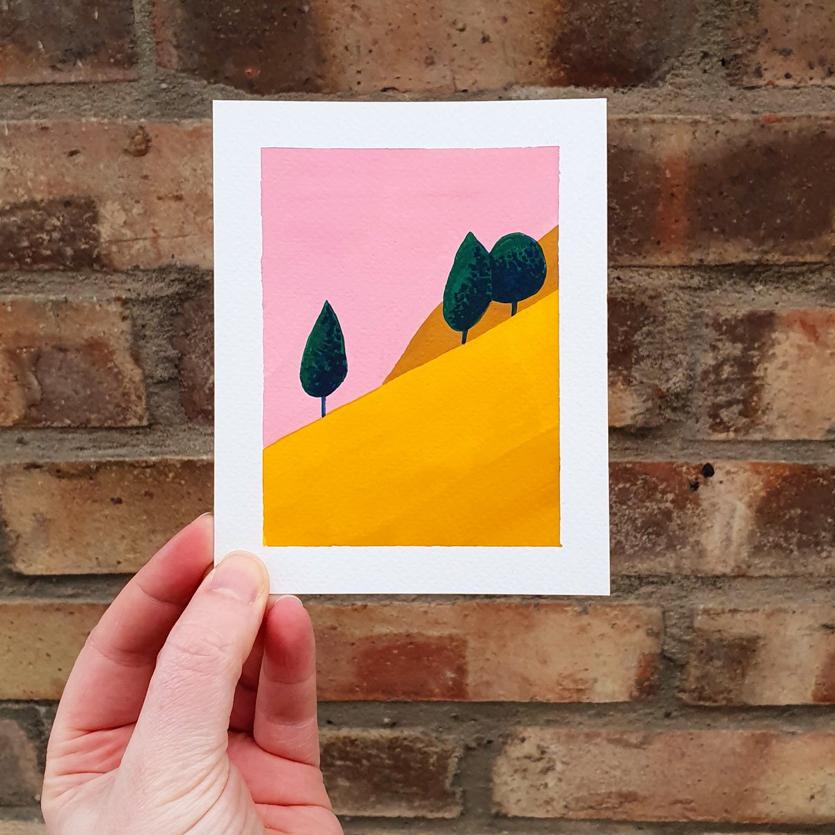 BravoBridget's tweet photo. Breath

The first of a new series of paintings. The Moment series will be a study and love letter to the natural world and the personal connection I feel to it.

#moment #art #nature #landscape #painting #gouache #loveletter #artseries #colourful https://t.co/XupMKgMFmu