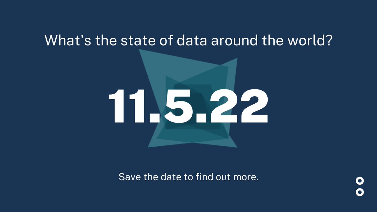 What’s the state of #data around the🌎? 

Join us at the launch of The Barometer—our tool that measures the state of data in 109 countries.

📅11 May 2022
🕒10am EST/ 4pm CAT
Register:bit.ly/3JSvBh1