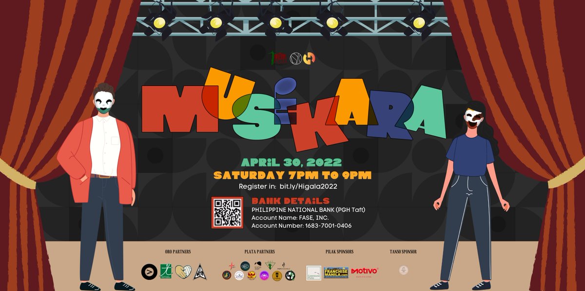 lsyc_manila's tweet photo. Musikara is the culminating concert of LSYC, inspired by the world-famous music show, "The Masked Singer"! 🎭🎶 

Musikara 🎭 will feature unique performances from 5 mystery DLSU SHS students! Go buy your tickets now at https://t.co/4nS7Qs9nTf for only P100! 

#LSYC
#Higala2022 https://t.co/OhYAYVVCew