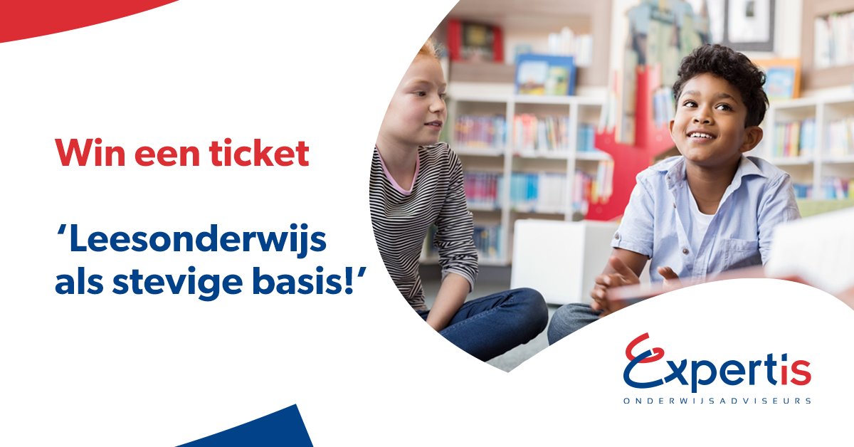 Expertisadvies's tweet photo. #Winactie! | Wil jij kans maken op één gratis ticket (t.w.v. € 249,-) voor de conferentie ‘#Leesonderwijs als stevige basis’ op 20 mei? Laat ons weten waarom jij deze dag niet wilt missen en deel dit bericht! 
https://t.co/z4Dd87wPNQ https://t.co/WXMT3ZYbKW