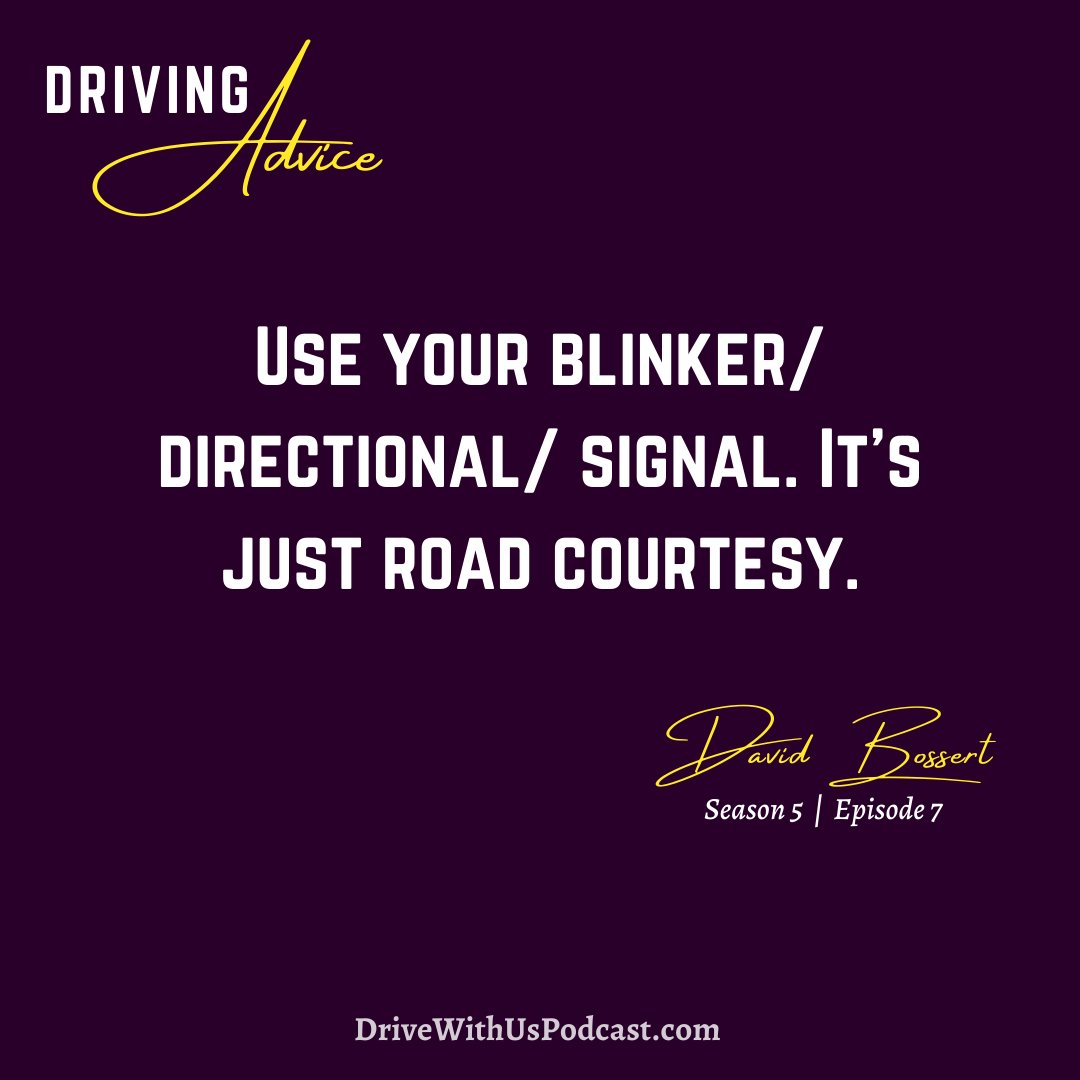 Like if you agree with this!

David emphasizes that no matter what you call it, using your signal/directional/blinker is just road courtesy.

#DriveWithUsPodcast #drivingtips #driving101 #drivinglessons #roadsafety