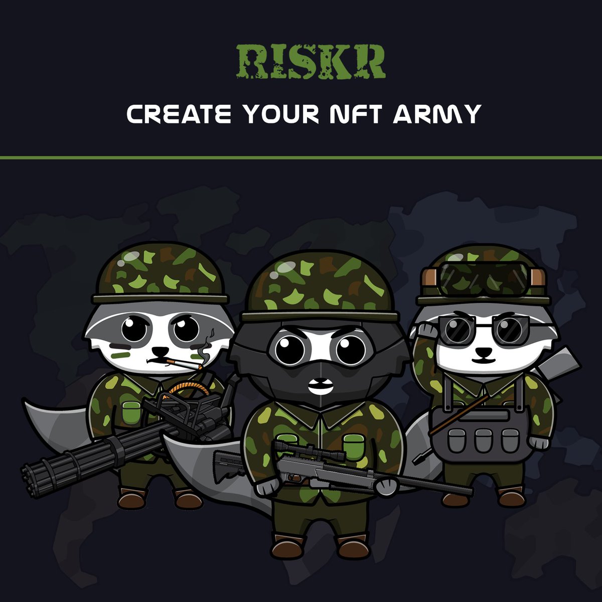 Choose your faction, create your NFT army and earn daily rewards💸 With $ARMY, our native token, you will be able to buy NFT army units and assets to build your army. For every unit/asset you own, you’ll farm yield🪖

#NFTproject #NFT #GameFi #SolanaNFT #DeFi #Solana #p2e