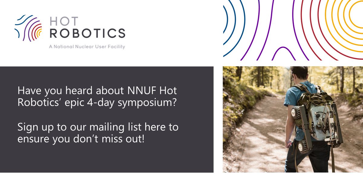 The @NNUF_UK Hot Robotics symposium runs from the 13 - 16 June. It's a great opportunity to see the available facilities and equipment, including the new RAICo1 site. Sign up to the mailing list to hear the latest news and updates: bit.ly/3vajTJq