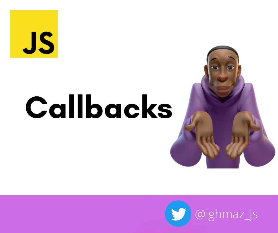 ighmaz_js's tweet image. JavaScript CallBack Function Explained⚡️
A 🧵👇