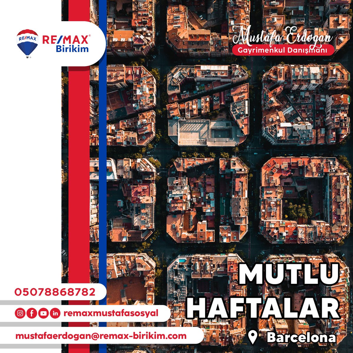 Sevdiklerinizle birlikte güzel bir hafta geçirmeniz dileğiyle 

Mutlu Haftalar 

Mustafa Erdoğan
Gayrimenkul Danışmanı

#remax #remaxtürkiye #remaxbirikim #gayrimenkul #gayrimenkuldanışmanı #gayrimenkulgurmesi #remaxmustafaerdoğan #remaxmustafasosyal #acp #remaxacp