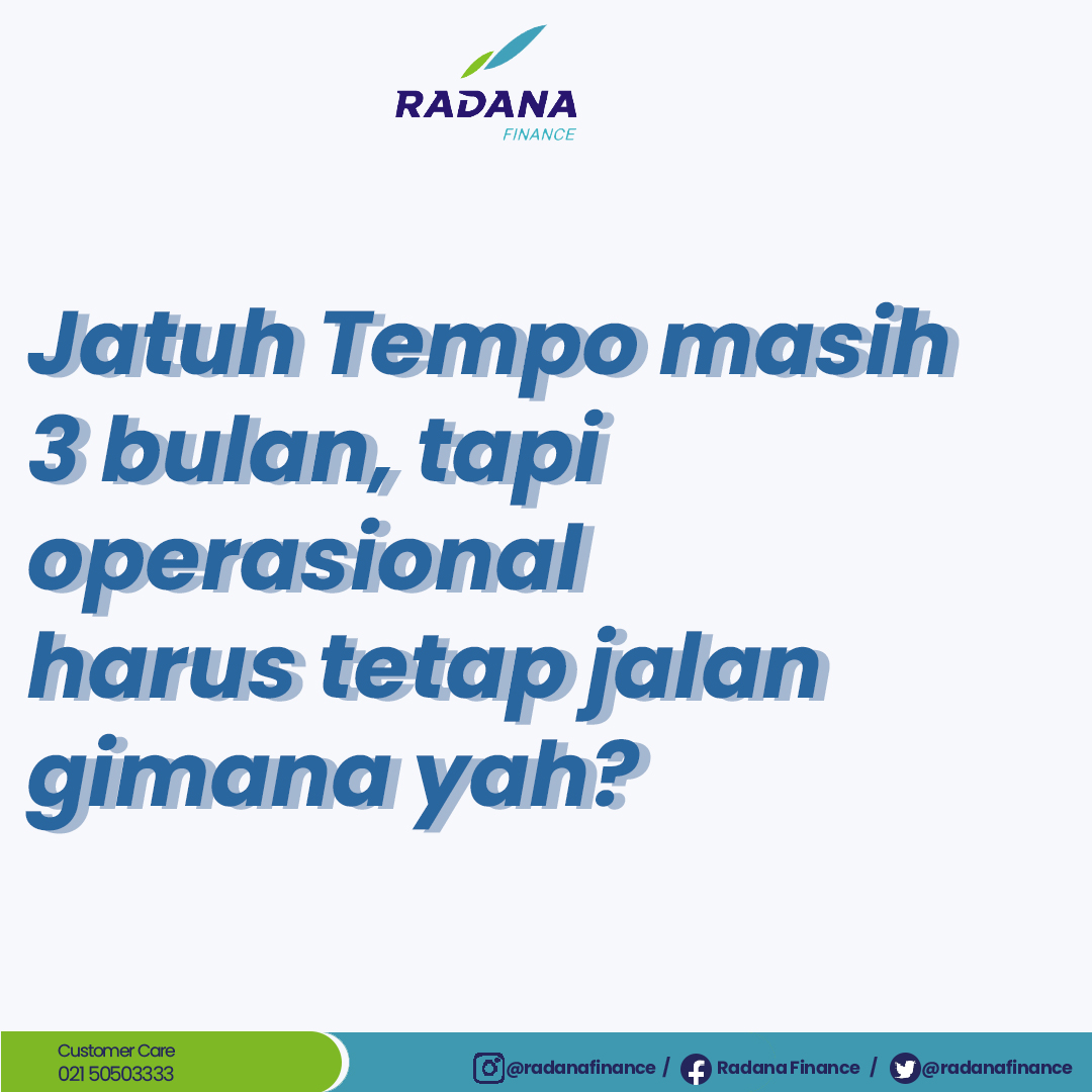 RadanaFinance's tweet photo. Putaran modal bisnis Anda Lancar,
hambatan pun enggan datang..
Bersiap untuk berekspansi bisnis bersama mitra unggulan Anda, Radana Finance yang sudah dipercaya lebih dari 50 tahun di bidang Financing.

Percayakan Radana pada setiap Langkah perkembangan bisnis Anda. https://t.co/gU0oqMGqbM