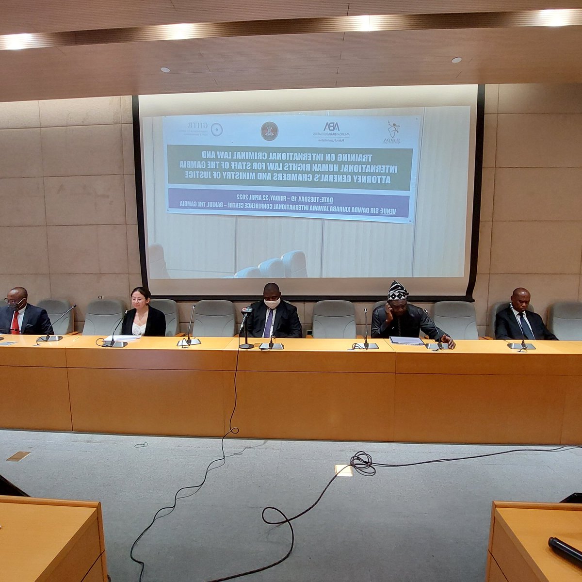 Opening Ceremony of a 4 day training on International Criminal Law, International Human Rights Law, for staff of <a href="/Gambia_MOJ/">Ministry of Justice</a> facilitated by <a href="/IHRDAfrica/">IHRDA</a>