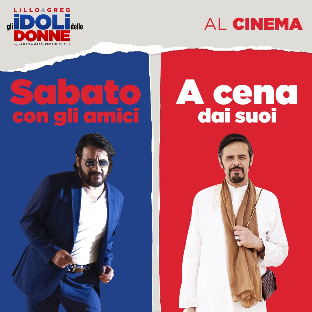 VisionDistrib's tweet photo. Attenzione, le due cose non possono avvenire nello stesso weekend.
#GliIdoliDelleDonne è al cinema.
Una produzione @luckyredfilm in collaborazione con Vision Distribution. Con #LilloeGreg, #IlariaSpada, #FrancescoArca, #Maryna, #DanielaPiperno, #ValerioLundini e #CorradoGuzzanti. https://t.co/EWXkPpaIPj