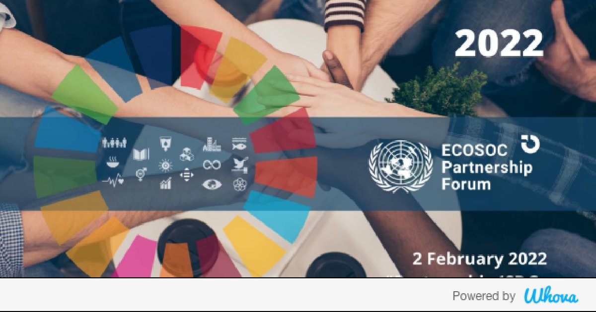 Hi! I'm attending 2022 ECOSOC Partnership Forum #Partnership4SDGs. Let's start connecting with each other now.  - via Whova event app whova.com/whova-event-ap…