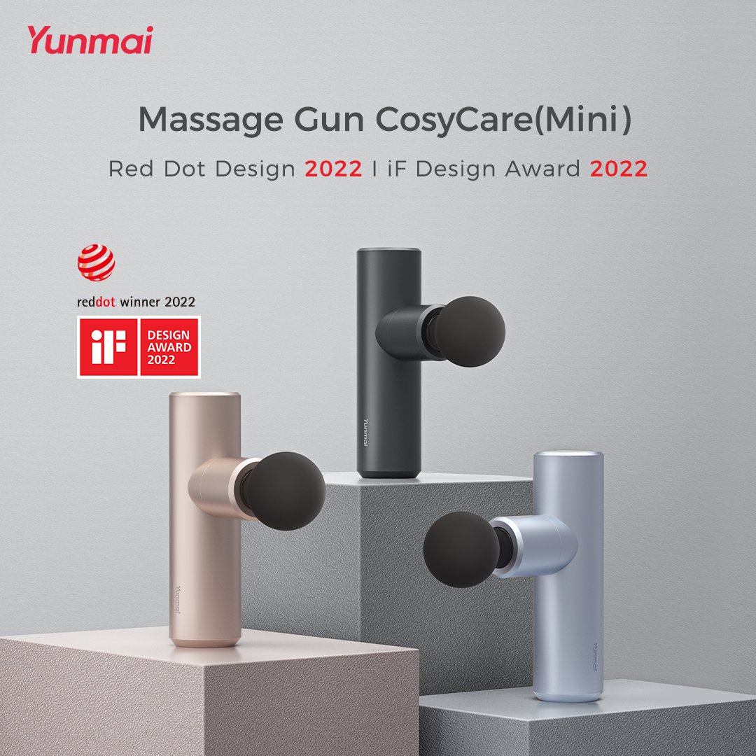 Exciting news!🤩Yunmai Massage Gun Cosy Care (mini) takes two awards home, @iFDESIGNAWARD 2022 and @reddot 2022! 🎉
Why not have a try at this ultra-portable and charming massager to relieve your soreness now?🏃‍♀️🏊🤸‍♂️
#ifdesignaward2022 #ifdesign