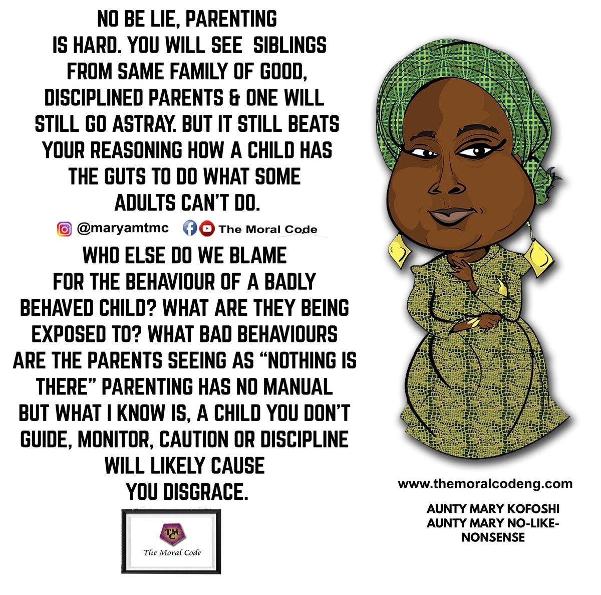 Maryam4TMC's tweet photo. Too much laxity around everything these days. Our values are getting weaker by the day and it's reflecting in all aspects of our lives as Nigerians ๐. @abujastreets
#themoralcode https://t.co/e6kmchVTSL