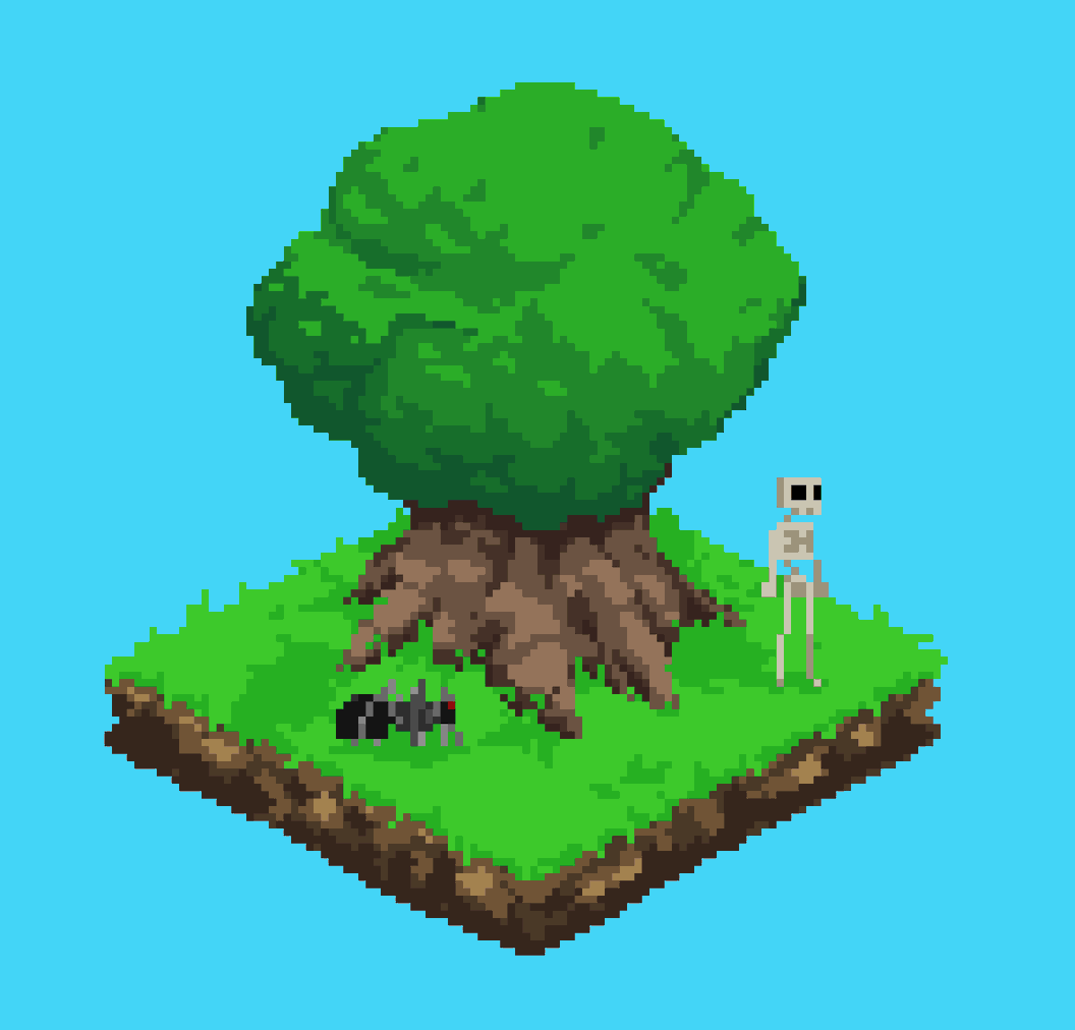 zhivwa's tweet photo. Game level diorama
#pixelart #animation #forest #aseprite #indiedev #indiegame #fantasy https://t.co/l6LV32jP8H