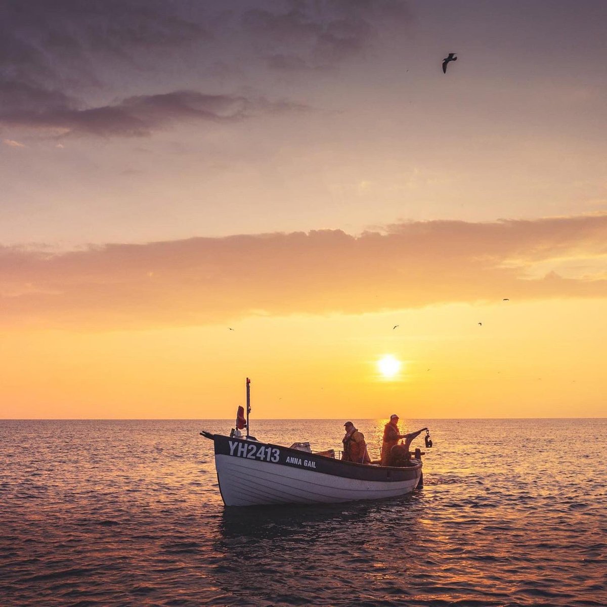Beautiful photos taken from @christaylorfoto of Richard &amp; Winston out at sea early morning catching the crabs &amp; lobsters for the restaurant 🦀🦞 #food #shellfish #fisherman