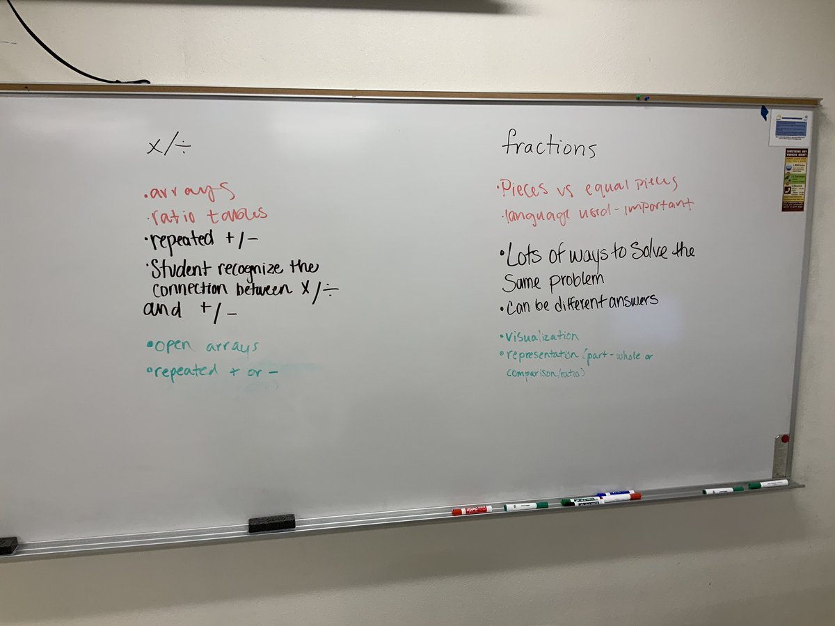 mathhombre's tweet image. #mtechat reflection days for elementary math teacher courses (two sections)