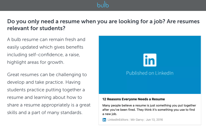 mrhooker's tweet photo. THIS is SO NEEDED! This entire month, @bulbapp is hosting a #ResumeChallenge and you could win up to $250 scholarship just for posting your resume! Free to enter and the deadline is April 30.
More details here: https://t.co/RfqlUbpE2D https://t.co/Xf773hYAuH
