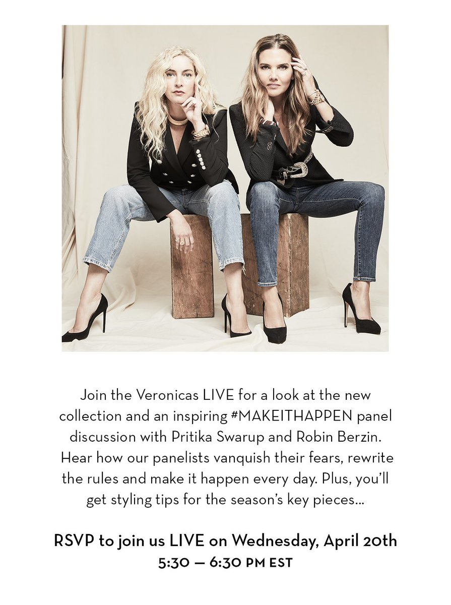 Join us LIVE tomorrow night at 5:30PM for an exclusive panel discussion at @Nordstrom with @PritikaSwarup and @robinberzinmd RSVP here: nordstromrsvp.com/NLIVE #MAKEITHAPPEN