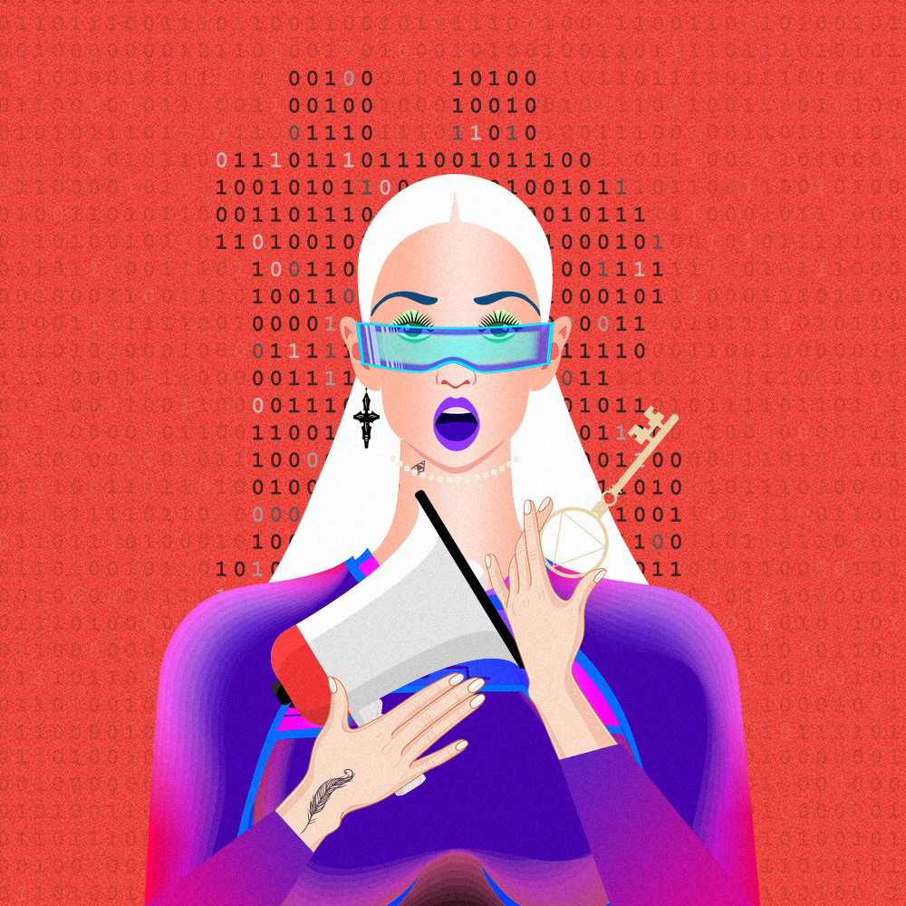 GM/GE #BOW community!!💜 Big journeys always begin with small steps✨

This #BOW sneak peek is a reminder to be bold, brave, authentic &amp; never take any sh*t from anyone📢

#BecauseOfWomen #NFTCommunity #NFTartist #NFTs #nftsneakpeek #nftart #NFT #WomenEmpowerment #WomenInNFT