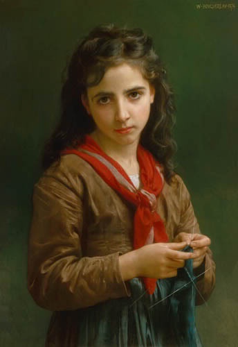 ServerEuropa's tweet photo. Young Girl Knitting 1879 https://t.co/6Cz5l7hmuC